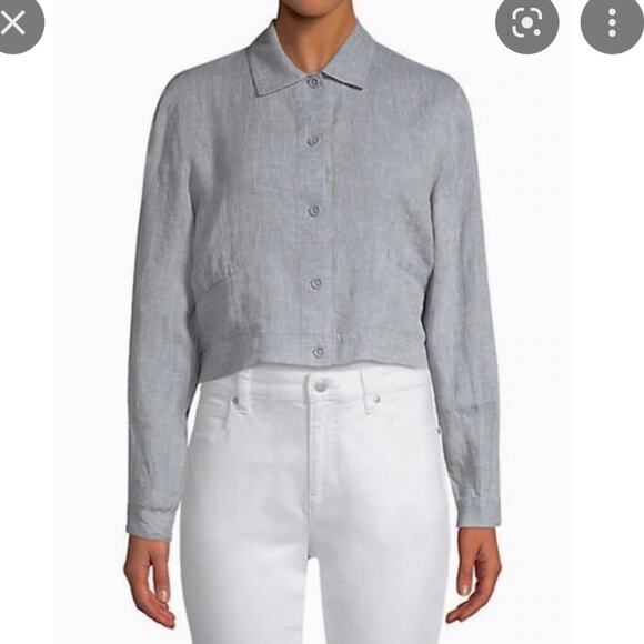 Eileen Fisher Woman Linen Jacket Button Down 1X Plus Size - Picture 1 of 5